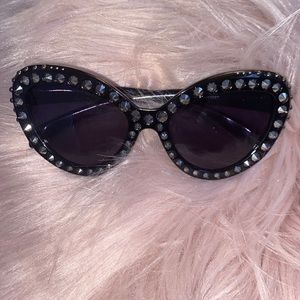 Studded black sunglasses